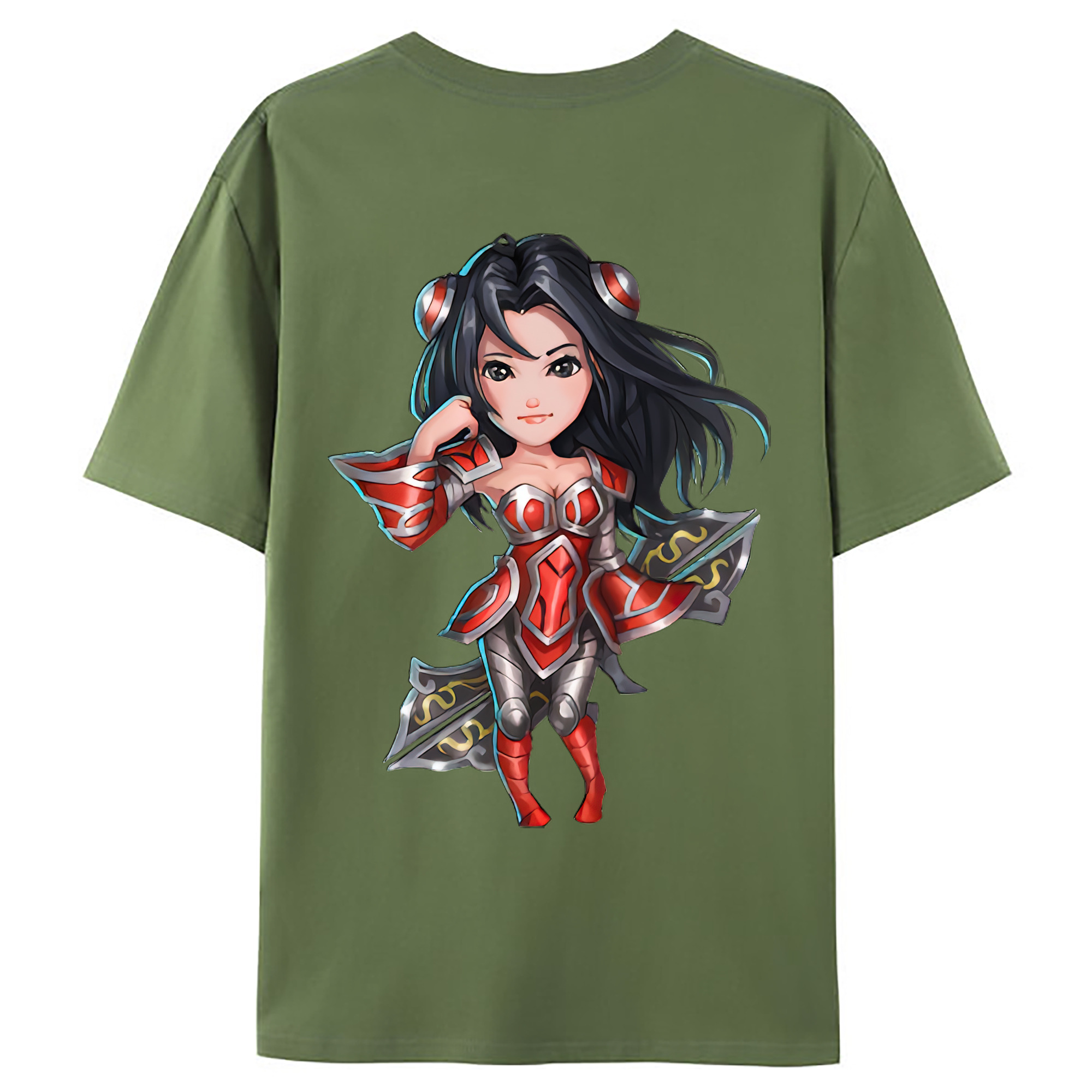（画像用） リーグ・オブ・レジェンド League of Legends LOL 綿100％ メンズ半袖Tシャツ（バックプリント） 通気性